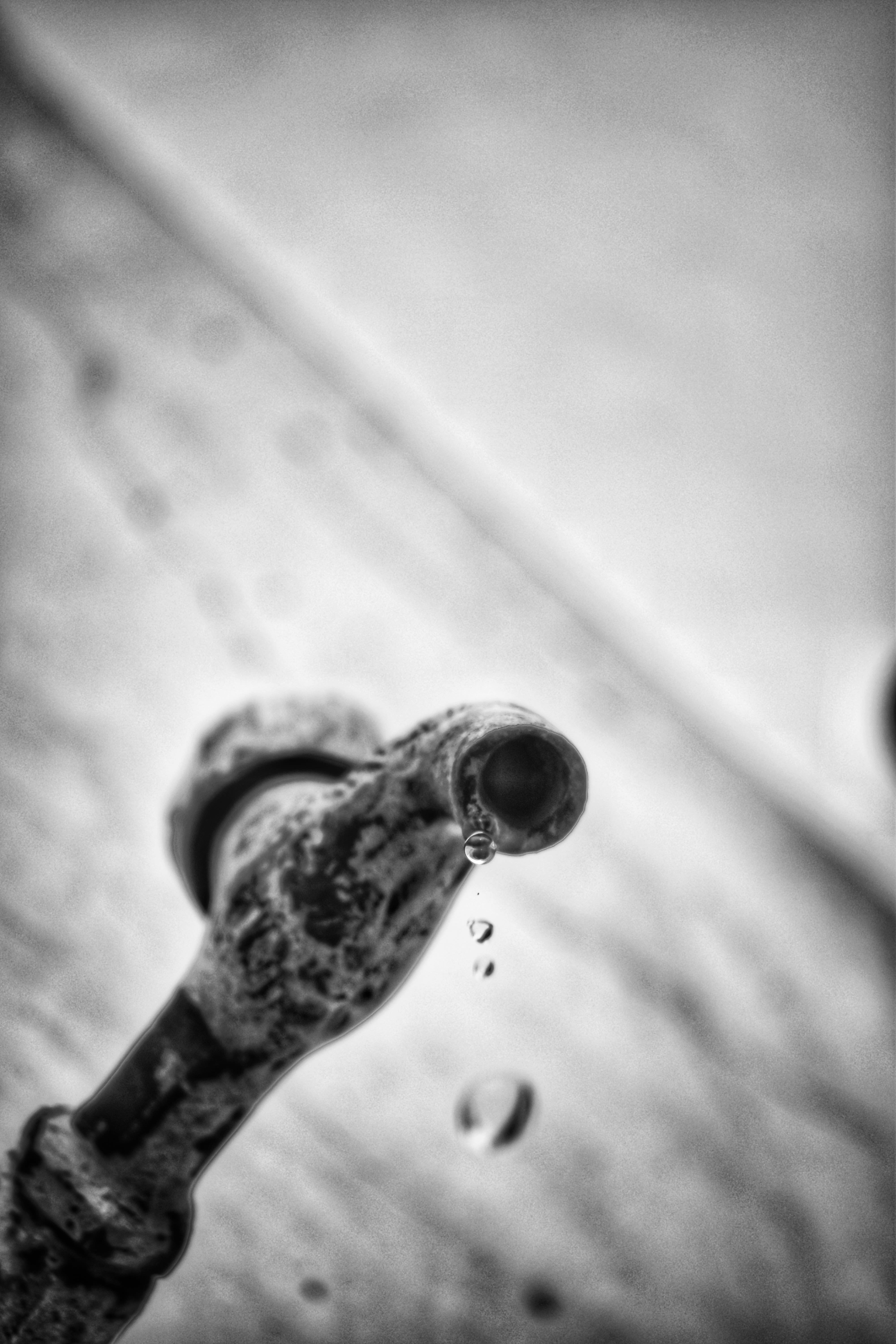 water drop on the water