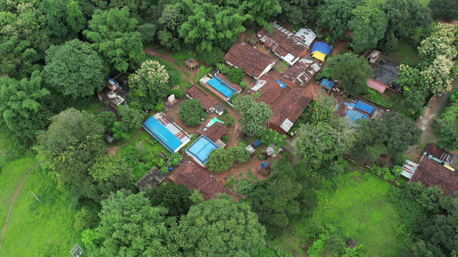drone image of koyengsar in jharkhand